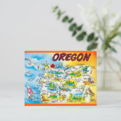 Oregon Kaart (Staand voorkant)
