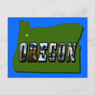 Oregon kaart overzicht en Afbeelding tekst