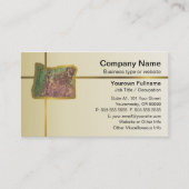 Oregon Kaart Visitekaartje (Voorkant)