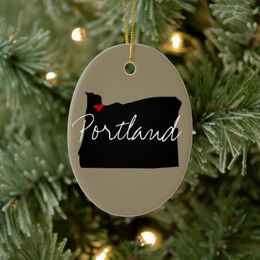 Oregon Keramisch Ornament (Boom)