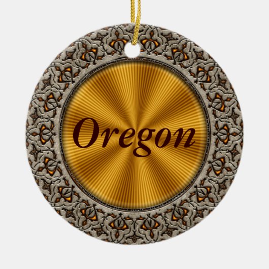 Oregon Keramisch Ornament (Voorkant)