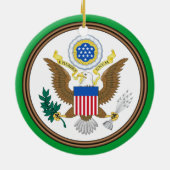 Oregon* kerstversiering keramisch ornament (Achterkant)
