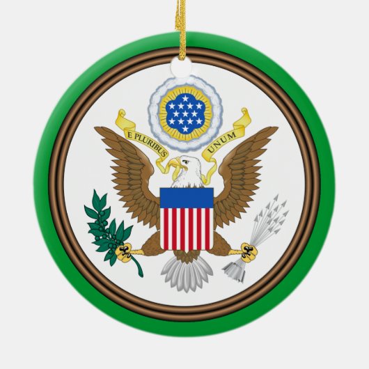 Oregon* kerstversiering keramisch ornament (Achterkant)