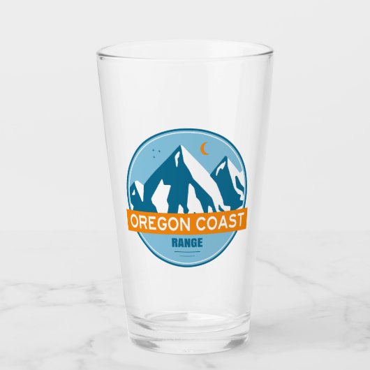 Oregon Kust Bergketen Sterren Maan Glas (Voorkant)