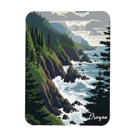 Oregon Kust Magneet (Verticaal)