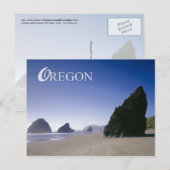 Oregon kust met rotsformaties briefkaart (Voorkant / Achterkant)