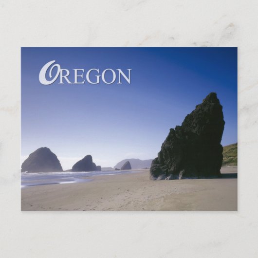 Oregon kust met rotsformaties briefkaart (Voorkant)
