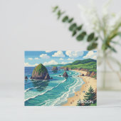 Oregon kust Reizen Briefkaart (Staand voorkant)