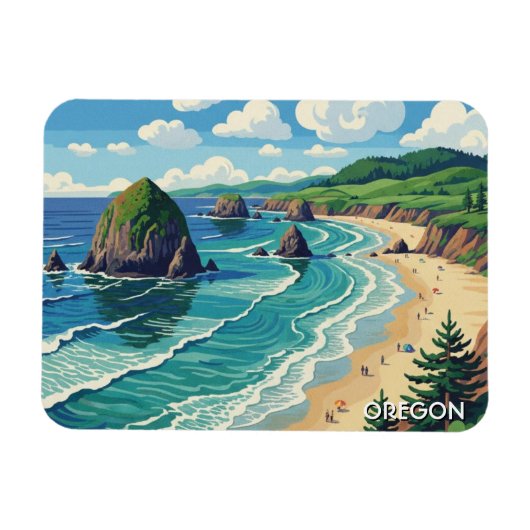 Oregon kust Reizen Magneet (Horizontaal)