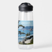 Oregon Kust Schitterend Zeelandschap Waterfles (Voorkant)