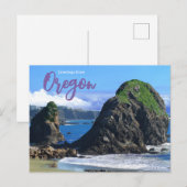 Oregon Kust Schitterende Reis Briefkaart (Voorkant / Achterkant)