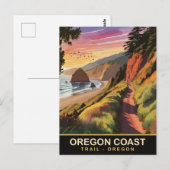Oregon kustroute, Oregon, Reizen Briefkaart (Voorkant / Achterkant)