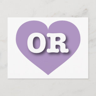 Oregon Lavender Heart - Ik hou van OR Briefkaart