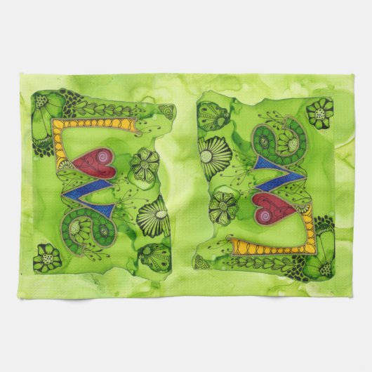 Oregon Liefde over fornuis Keukenhanddoek (Horizontaal)