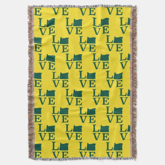 Oregon LOVE Green Deken (Voorkant Verticaal)