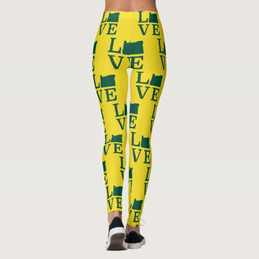Oregon LOVE Green Leggings (Achterkant)