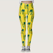 Oregon LOVE Green Leggings (Voorkant)