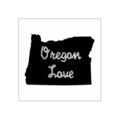 Oregon LOVE Rope Black Rubberstempel (Afrduk)