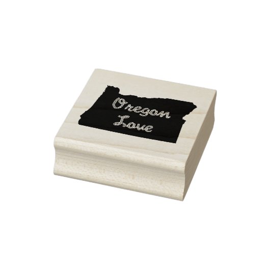Oregon LOVE Rope Black Rubberstempel (Stempel)