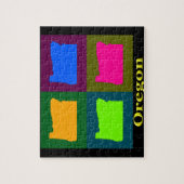 Oregon Map Legpuzzel (Verticaal)