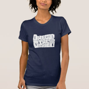 Oregon meisjes rots! (Marineblauw) T-shirt