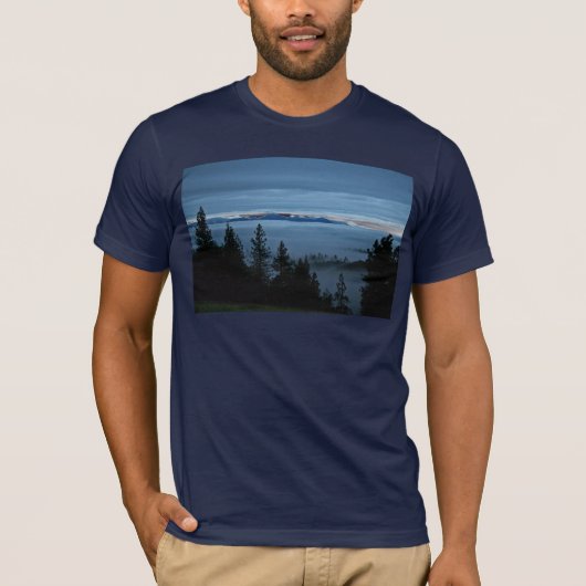 Oregon Mist Forest T-shirt (Voorkant)