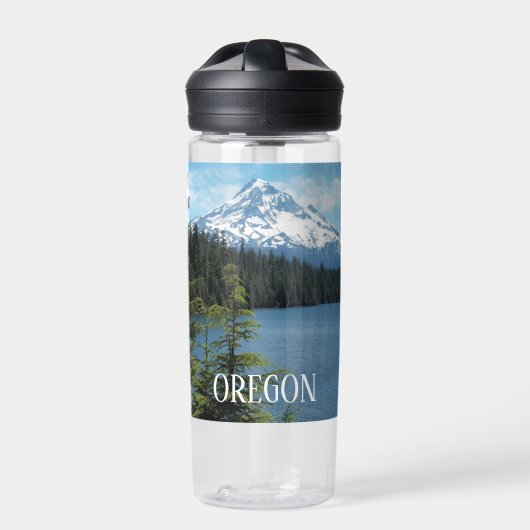 Oregon Mount Hood en Lake Landscape Waterfles (Voorkant)