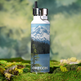 Oregon Mount Hood en Lake Landscape Waterfles