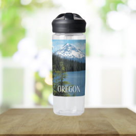 Oregon Mount Hood en meerlandschap Waterfles
