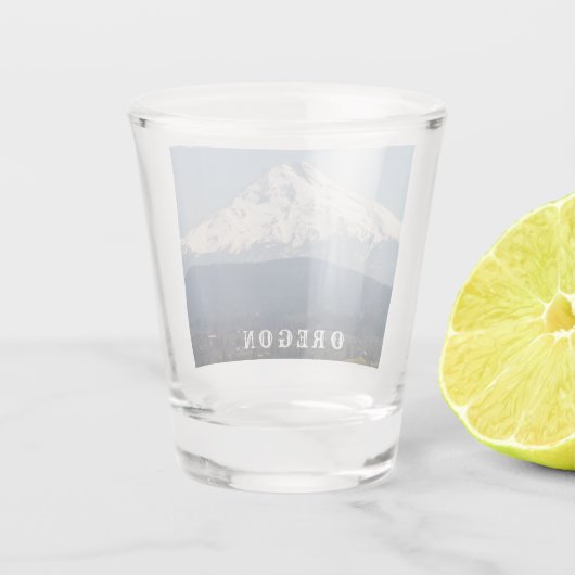 Oregon Mount Hood Landschap Shot Glas (Achterkant)