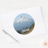 Oregon Mount Hood Travel Foto Ronde Sticker (Envelop)