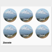 Oregon Mount Hood Travel Foto Ronde Sticker (Vel)