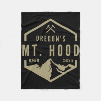 Oregon Mountain Mt. Hood  Fleece Deken