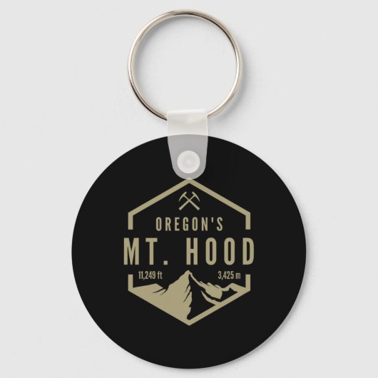 Oregon Mountain Mt. Hood Sleutelhanger (Voorkant)