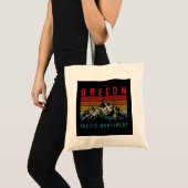 Oregon  Mountains Hiking Pacific Northwest Tote Bag (Voorkant (product))