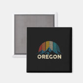 Oregon Mountains Natuur Hiking Gift Magneet (Voorkant / Achterkant)