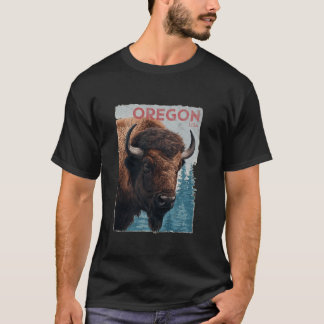 Oregon Mountains USA Wandelen Buiten Vintage Lang T-shirt