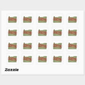 Oregon Native met Oregon Kaart Vierkante Sticker (Vel)
