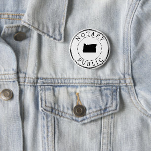 Oregon notaris openbaar ronde button 5,7 cm