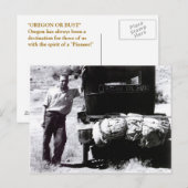 "OREGON OF BUST" Briefkaart! Aanbieding voor bezoe Briefkaart (Voorkant / Achterkant)