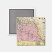 Oregon, Opper-Californië en Nieuw-Mexico Magneet (Voorkant / Achterkant)