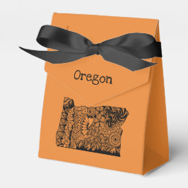 Oregon Oranje Tent Style Favor Box Bedankdoosjes
