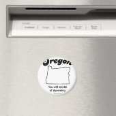 OREGON - "OREGON STATE MOTTO" T-shirts en kleding Magneet (Insitu (Vaatwasser))