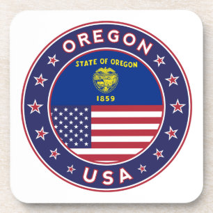 Oregon, Oregon sticker, telefooncel, canvas tas Bier Onderzetter