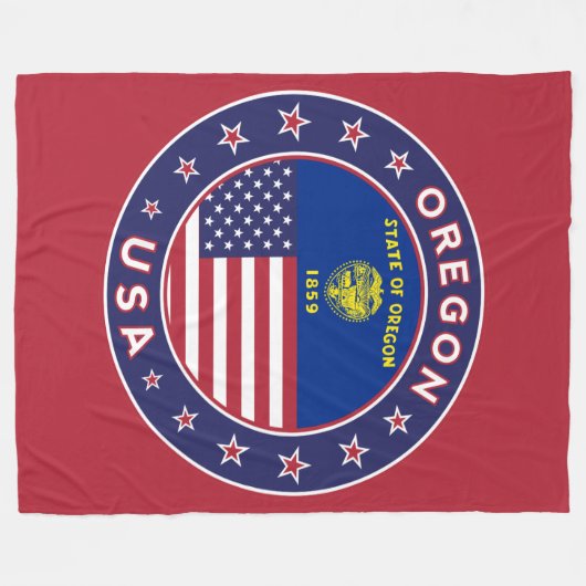 Oregon, Oregon sticker, telefooncel, canvas tas Fleece Deken (Voorkant (Horizontaal))
