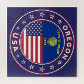 Oregon, Oregon sticker, telefooncel, canvas tas Legpuzzel (Horizontaal)