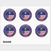 Oregon, Oregon sticker, telefooncel, canvas tas Vierkante Sticker (Vel)