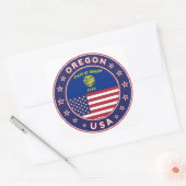 Oregon, Oregon sticker, telefooncel, canvas tas Vierkante Sticker (Envelop)