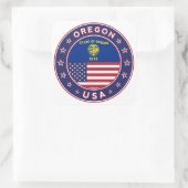 Oregon, Oregon sticker, telefooncel, canvas tas Vierkante Sticker (Tas)