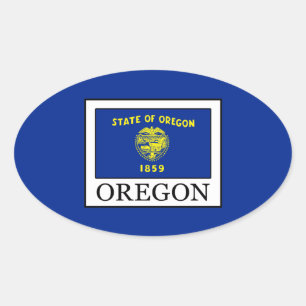 Oregon Ovale Sticker